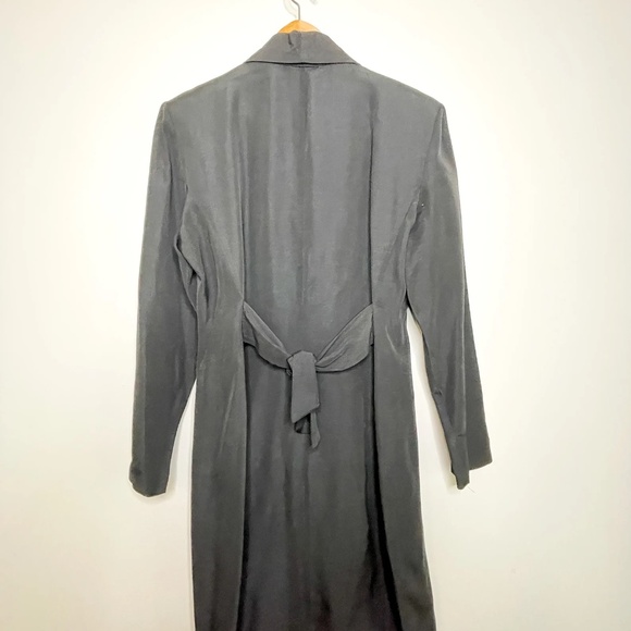 90s Amoretti Button Front Dress with Gold Detailing | Vintage Amoretti Black Dre - Picture 8 of 8